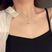 Load image into Gallery viewer, Fairy Sister Moonstone Butterfly Necklace Female Light Luxury Choker