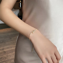 Load image into Gallery viewer, Cubic Zirconia Crystal Gold Chain Lucky Bracelet