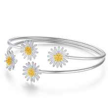 Load image into Gallery viewer, Daisy Flower Charm Bracelet &Bangle For Women Elegant Wedding