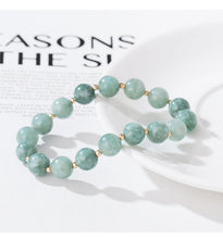 Load image into Gallery viewer, Double Layer Green Natural Crystal Bracelet
