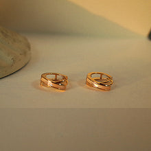 Load image into Gallery viewer, Cross Fritillaria Shell Hoop Earrings for Women