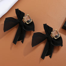 Load image into Gallery viewer, Jewelry Korean Sweet Black White Bowknot Women