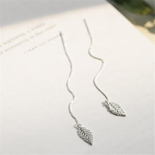 Load image into Gallery viewer, Tassel Leaf Charm Drop Earring For Women Girls