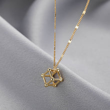 Load image into Gallery viewer, Cube Geometric Necklace Female Simple Elegant Shiny Chain