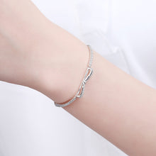 Load image into Gallery viewer, Crystal Bowknot Charm Bracelet & Bangle For Women