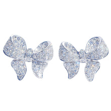 Load image into Gallery viewer, Cute Bowknot Stud Earrings for Women with Zircon