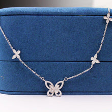 Load image into Gallery viewer, Cute Exquisite Butterfly Choker Necklace Dazzling Pendant Necklace