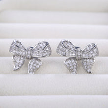 Load image into Gallery viewer, Cute Bowknot Stud Earrings for Women with Zircon