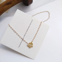 Load image into Gallery viewer, Flower Pearls Pendant Necklace New Cute Romantic Gothic Chain