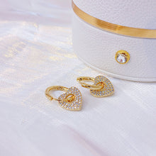 Load image into Gallery viewer, Cute Minimalist Heart Earrings Romantic Elegant Opening Earrings