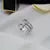 Geometric Knot Metal Gold Open Ring