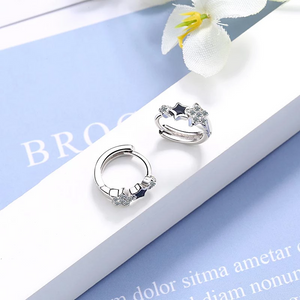 Earrings for Women Trendy Elegant Star Geometric Crystal Jewelry Gifts