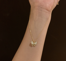 Load image into Gallery viewer, Fairy Sister Moonstone Butterfly Necklace Female Light Luxury Choker
