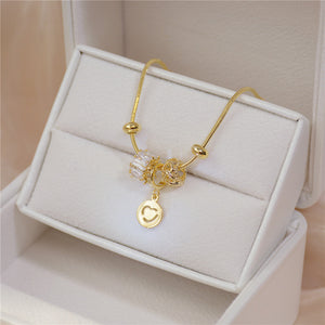 Classic Adjustable Gold Chain Lucky Bracelet Jewellery