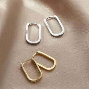 Korean New Trendy O-Shape Square Hoop Earrings