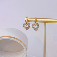 Load image into Gallery viewer, Cute Minimalist Heart Earrings Romantic Elegant Opening Earrings
