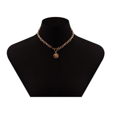 Load image into Gallery viewer, Gold Chain Layered Coin Pendant Necklaces for Women Charms
