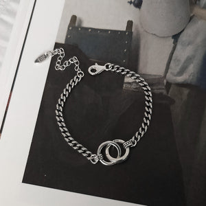 Hip Hop Handmade Thick Chain Couple Bracelet for Men Women