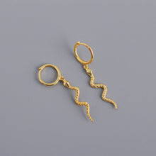 Load image into Gallery viewer, Hot Sale Snake-shaped Animal Pendant Hoop Earrings
