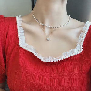 Fashion Chain Pearl Necklace For Women