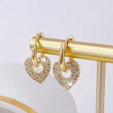 Load image into Gallery viewer, Cute Minimalist Heart Earrings Romantic Elegant Opening Earrings
