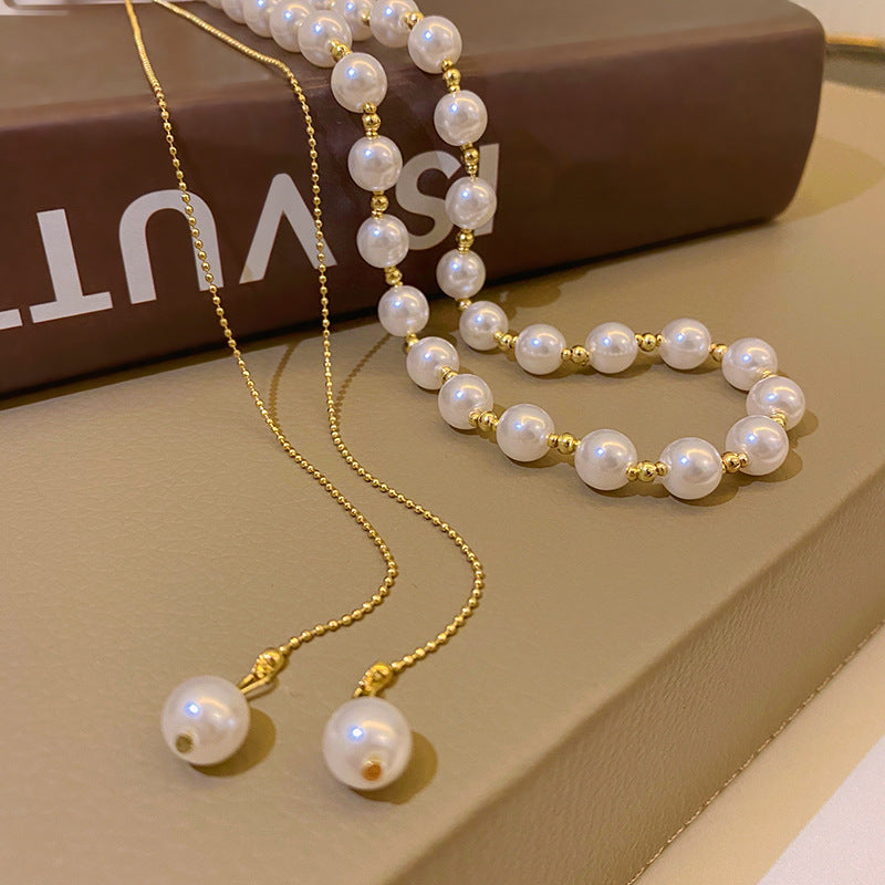 Fashion Adjustable Design Pearl Necklace