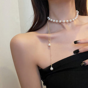 Fashion Adjustable Design Pearl Necklace