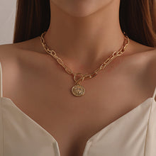 Load image into Gallery viewer, Gold Chain Layered Coin Pendant Necklaces for Women Charms
