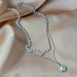 Fashion Chain Pearl Necklace For Women