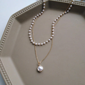 Fashion Chain Pearl Necklace For Women