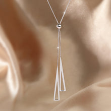 Load image into Gallery viewer, Geometric Triangle Necklace for Women Adjustable Clavicle Chai
