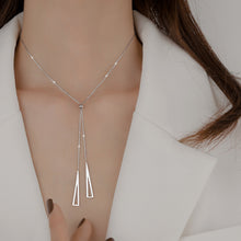 Load image into Gallery viewer, Geometric Triangle Necklace for Women Adjustable Clavicle Chai
