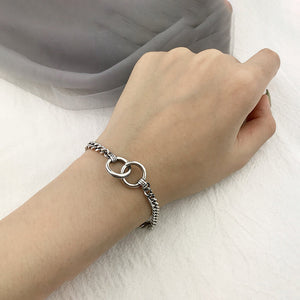 Hip Hop Handmade Thick Chain Couple Bracelet for Men Women