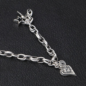 Fashion Vintage Party Star Key Pendant Couples  Bracelet