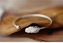 Load image into Gallery viewer, Feather Opening Bracelet Women Fashion Temperament Bracelet
