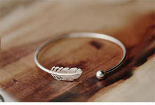 Load image into Gallery viewer, Feather Opening Bracelet Women Fashion Temperament Bracelet
