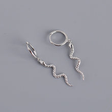 Load image into Gallery viewer, Hot Sale Snake-shaped Animal Pendant Hoop Earrings
