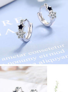 Earrings for Women Trendy Elegant Star Geometric Crystal Jewelry Gifts