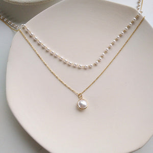 Fashion Chain Pearl Necklace For Women