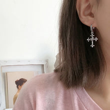 Load image into Gallery viewer, Cross Earrings for Women Antique Cross Ear
