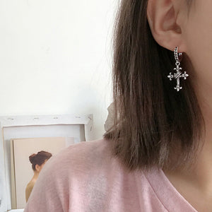 Cross Earrings for Women Antique Cross Ear